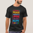 Pesquisar por justiça paz camisetas Humano