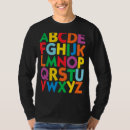 Pesquisar por alfabeto colorido camisetas Cartas