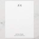 Pesquisar por modern design papel timbrado Monograma