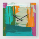 Pesquisar por pintura abstrata relogios de parede Azul