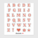 Pesquisar por letras vermelhas adesivos Monograma