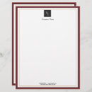 Pesquisar por vermelho e branco papel timbrado Simples