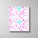 Pesquisar por unicórnio do arco íris impressão de canvas Para crianças