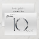 Pesquisar por 10 anos de convites aniversário casamento Prata