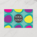 Pesquisar por círculos coloridos cartao de visita Para ela