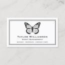 Pesquisar por borboleta elegante cartao de visita Preto e branco