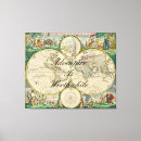 Pesquisar por os mapas antigos impressão de canvas Mapa do mundo antigo