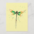 Pesquisar por libélula colorida cartoes postais Inseto
