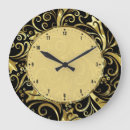 Pesquisar por amarelo no preto relogios de parede Ouro