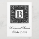 Pesquisar por monogrammed convites Preto