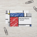 Pesquisar por mondrian cartao de visita Abstrato