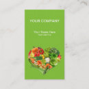 Pesquisar por frutas e legumes cartao de visita Vegetariano