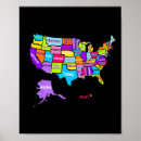 Pesquisar por mapa dos estados pôsteres pósteres Americana
