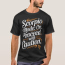 Pesquisar por traço da personalidade camisetas Escorpião