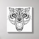 Pesquisar por arte lobo impressão de canvas Mandala