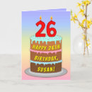 Pesquisar por número seis cartoes Feliz aniversário