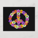 Pesquisar por paz hippie cartoes postais Para ela