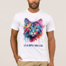 Pesquisar por gato colorido camisetas Para ele