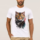 Pesquisar por gato colorido camisetas Design de gato artístico