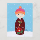 Pesquisar por boneca japonesa kokeshi cartoes postais Kawaii
