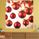 Pesquisar por enfeites natal impressão de canvas Vermelho