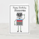 Pesquisar por menina do robô cartoes Aniversário