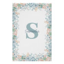 Pesquisar por monograma floral pósteres Moderno