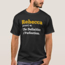 Pesquisar por rebecca nome rebecca camisetas Aniversário
