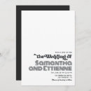 Pesquisar por retro wedding convites Preto e branco