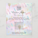 Pesquisar por cores pastel flyers Cabeleireiro