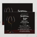 Pesquisar por surprise 50th birthday party convites Moderno