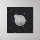 Pesquisar por céu estrelado impressão de canvas Lua
