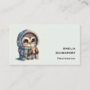 Pesquisar por coruja bonito padrao cartao de visita Neve