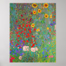 Pesquisar por pinturas famosas da flor pósteres Gustav klimt