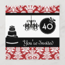 Pesquisar por black white red convites Elegante