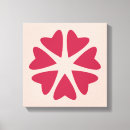 Pesquisar por coração vermelho impressão de canvas Rosa