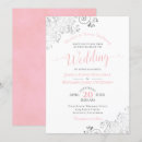 Pesquisar por cor de rosa e branco 13 18 horizontal casamento convites Convidados
