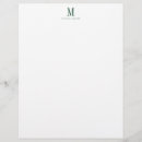 Pesquisar por verde branco papel timbrado Monograma