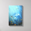 Pesquisar por golfinhos impressão de canvas Pintura