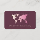 Pesquisar por mapa global cartao de visita Viagem