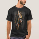 Pesquisar por azul metálico camisetas Geométrico