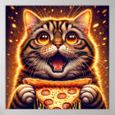 Pesquisar por pizza engraçada pôsteres pósteres Gatinho