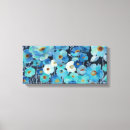 Pesquisar por brancas e azuis impressão de canvas Arte floral