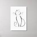 Pesquisar por arte abstrata gato impressão de canvas Animal