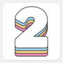 Pesquisar por número dois adesivos Crianças