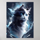 Pesquisar por gato místico artes pósteres Mágica