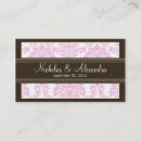 Pesquisar por damasco cor rosa padrao de cartao de visita Vintage