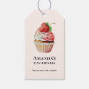 Pesquisar por cupcake etiquetas de presente Morango
