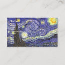 Pesquisar por starry cartao de visita Vincent van gogh