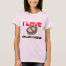 Pesquisar por eu amo queijo camisetas Comida